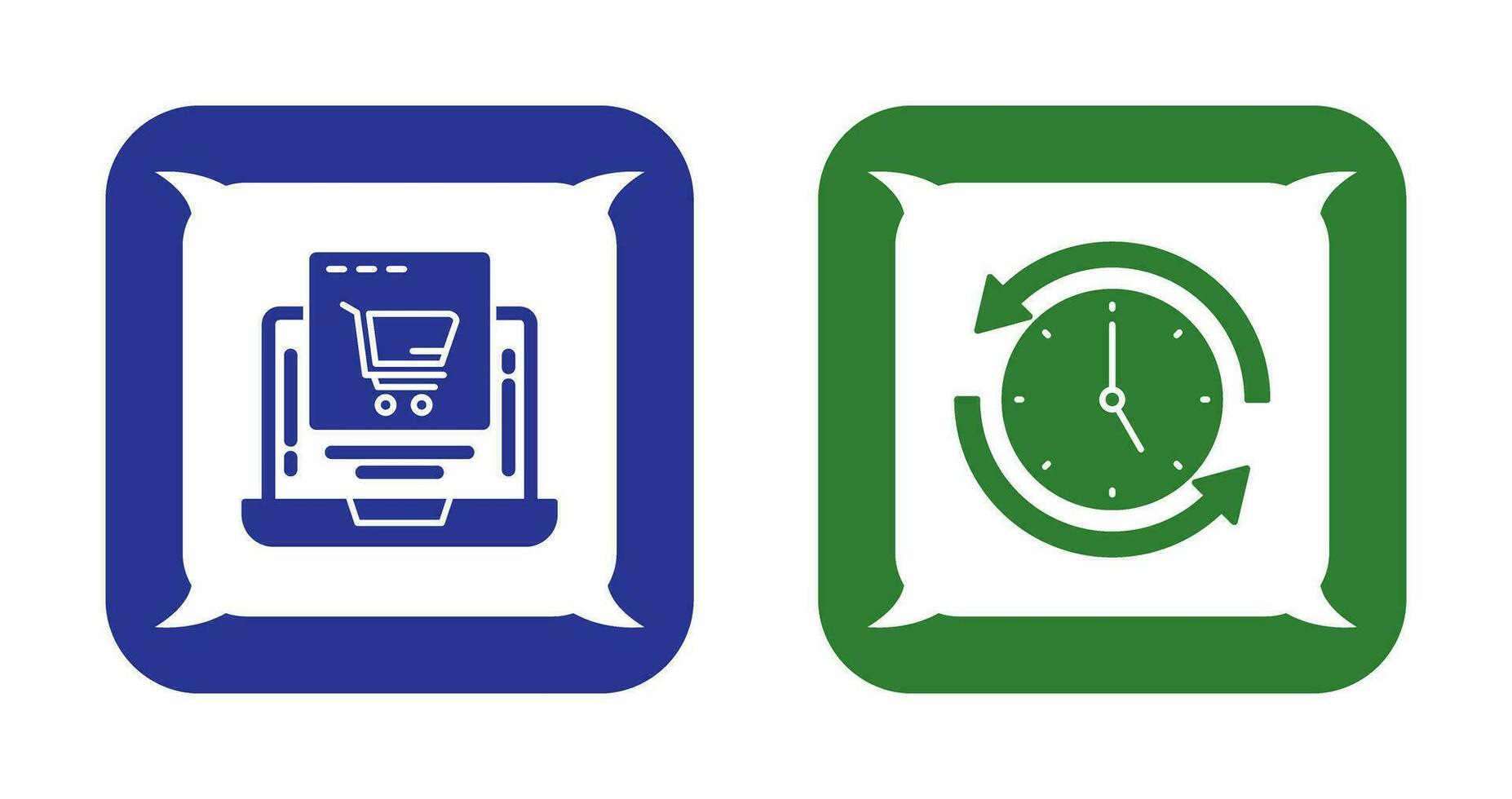 Add to Cart and Run time Icon vector
