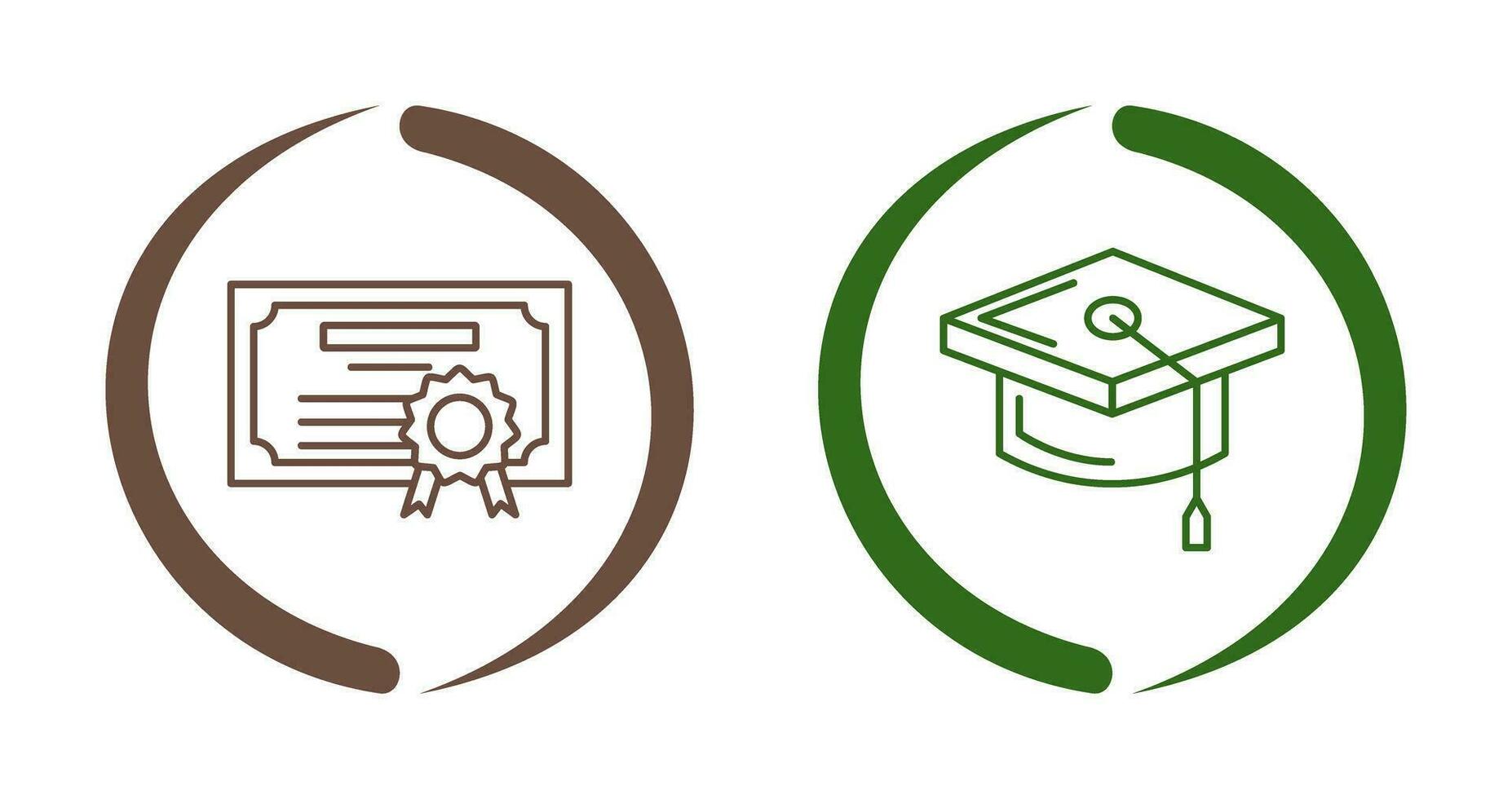 Diploma and Cap Icon vector