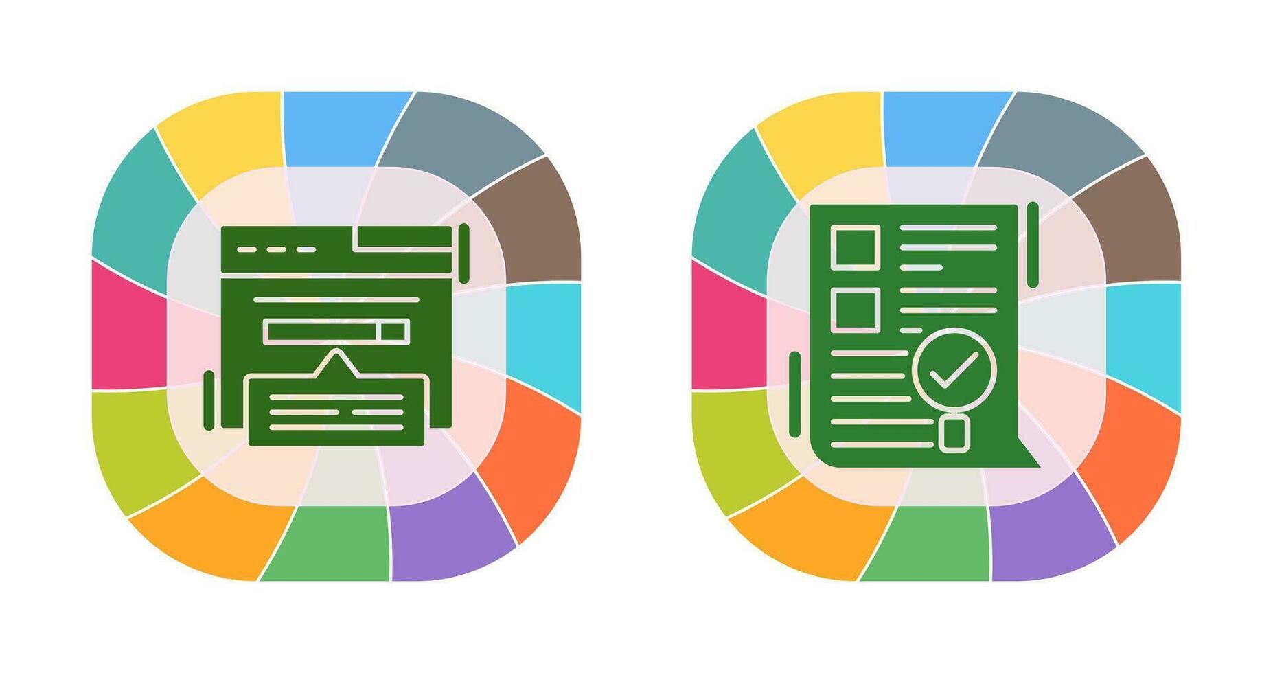 Keyword Search and SEO Audit Icon vector