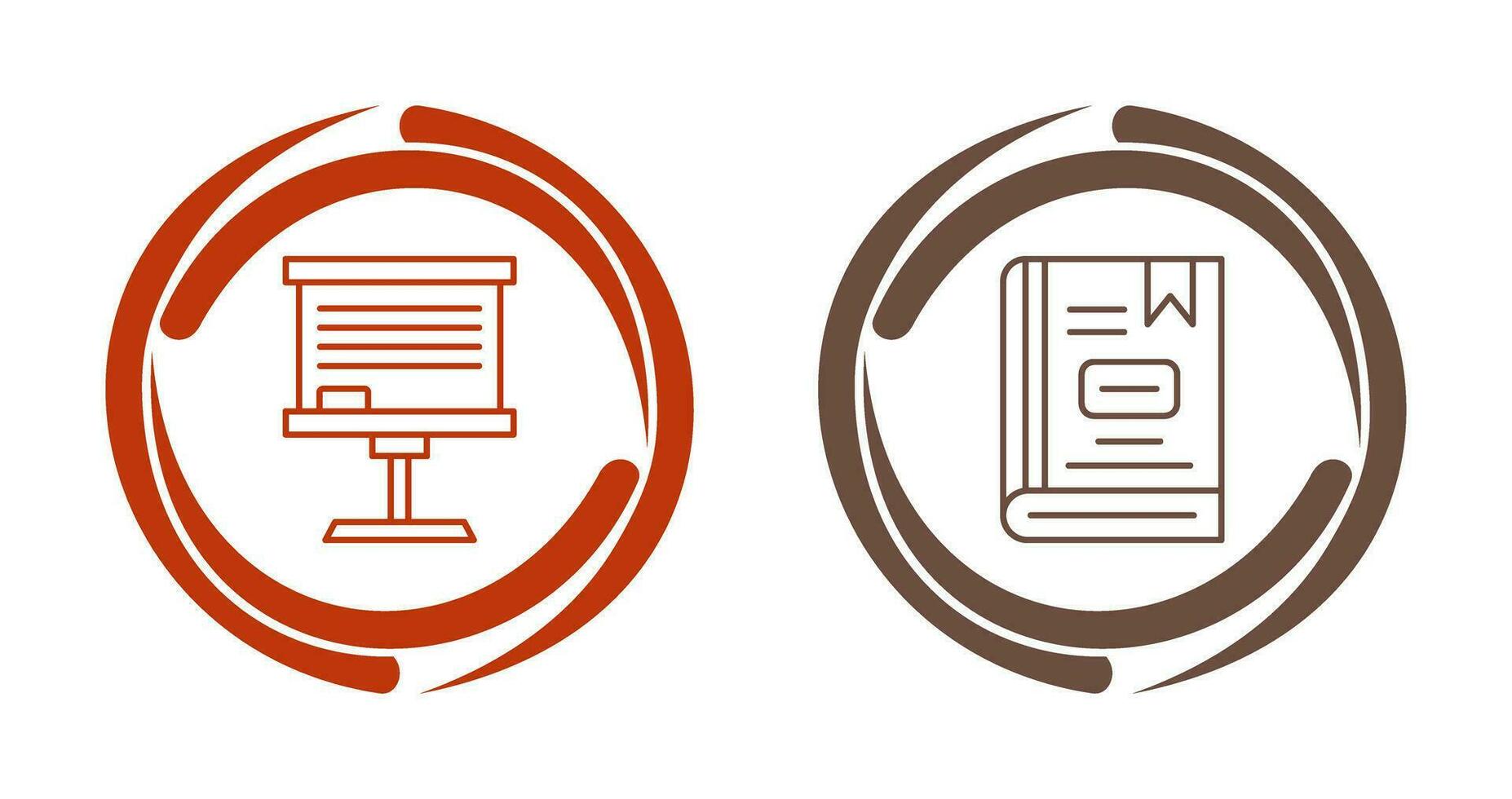 Board and Book Icon vector