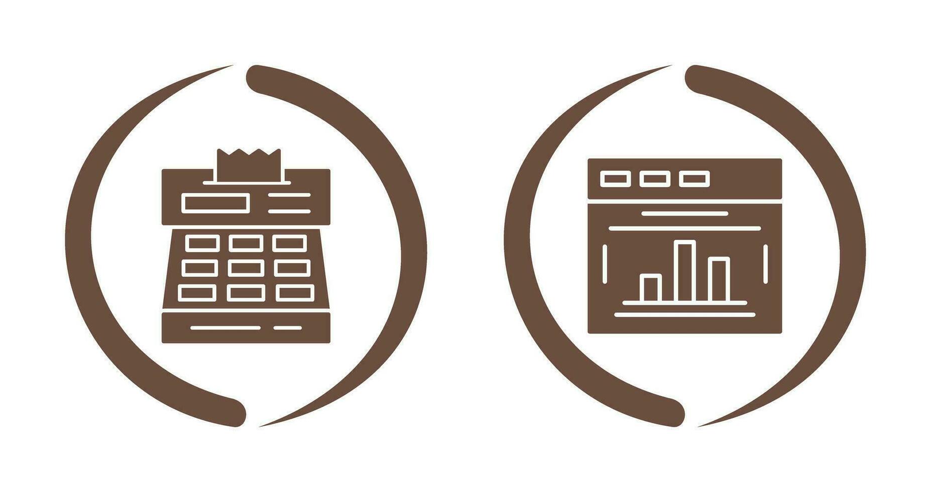 Statistics and Checkout Icon vector