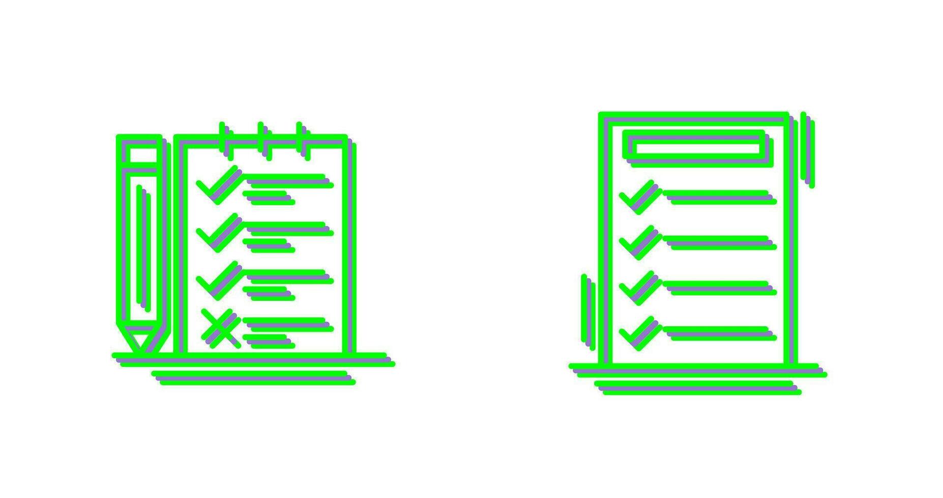 Survey Checklist and To do List Icon vector