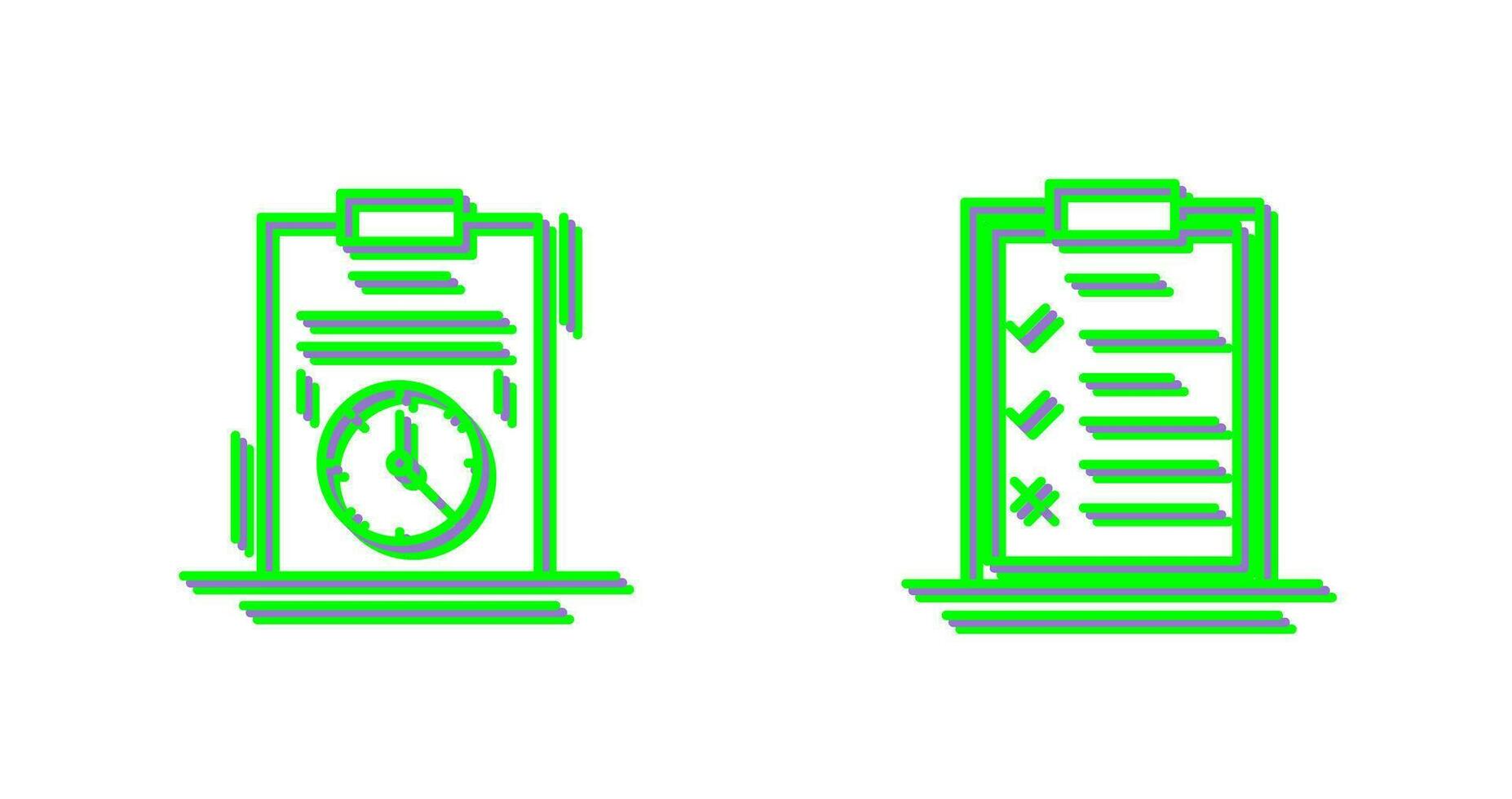 Time Management and Checklist Icon vector