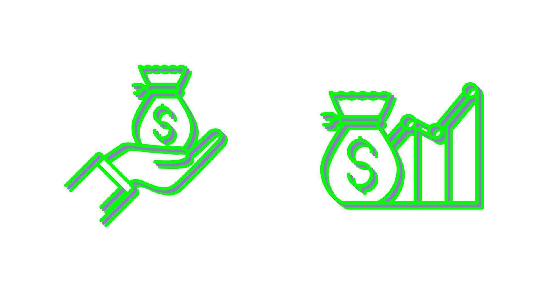 Wage and Email Icon vector