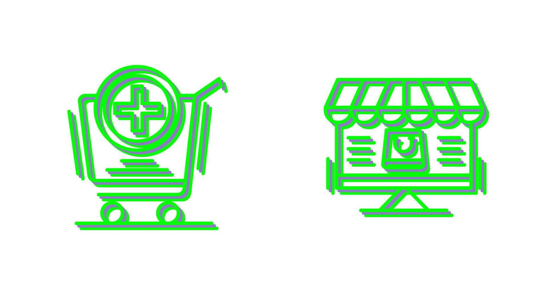 Add to Cart and Online Shopping Icon vector