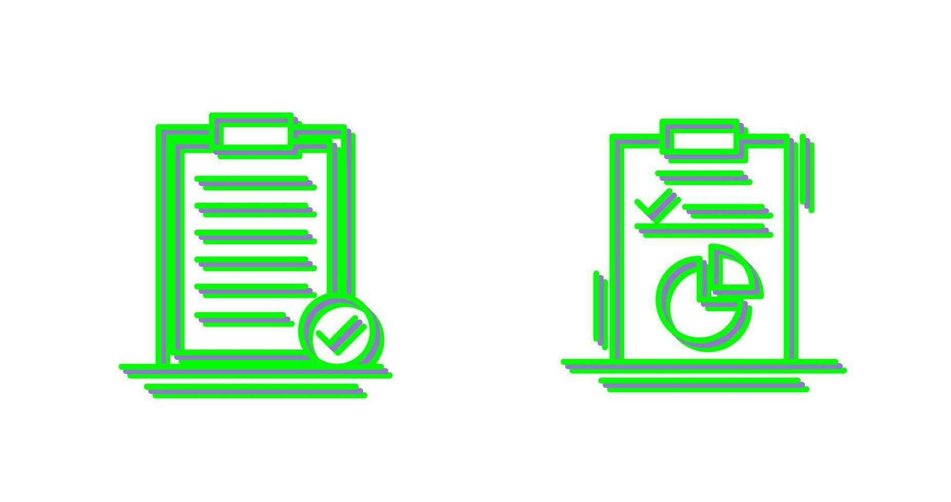 Selected and Diagram Icon vector