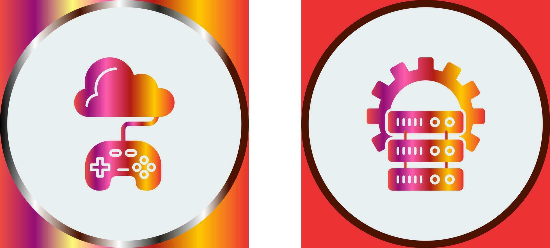 Gaming and Server Icon vector