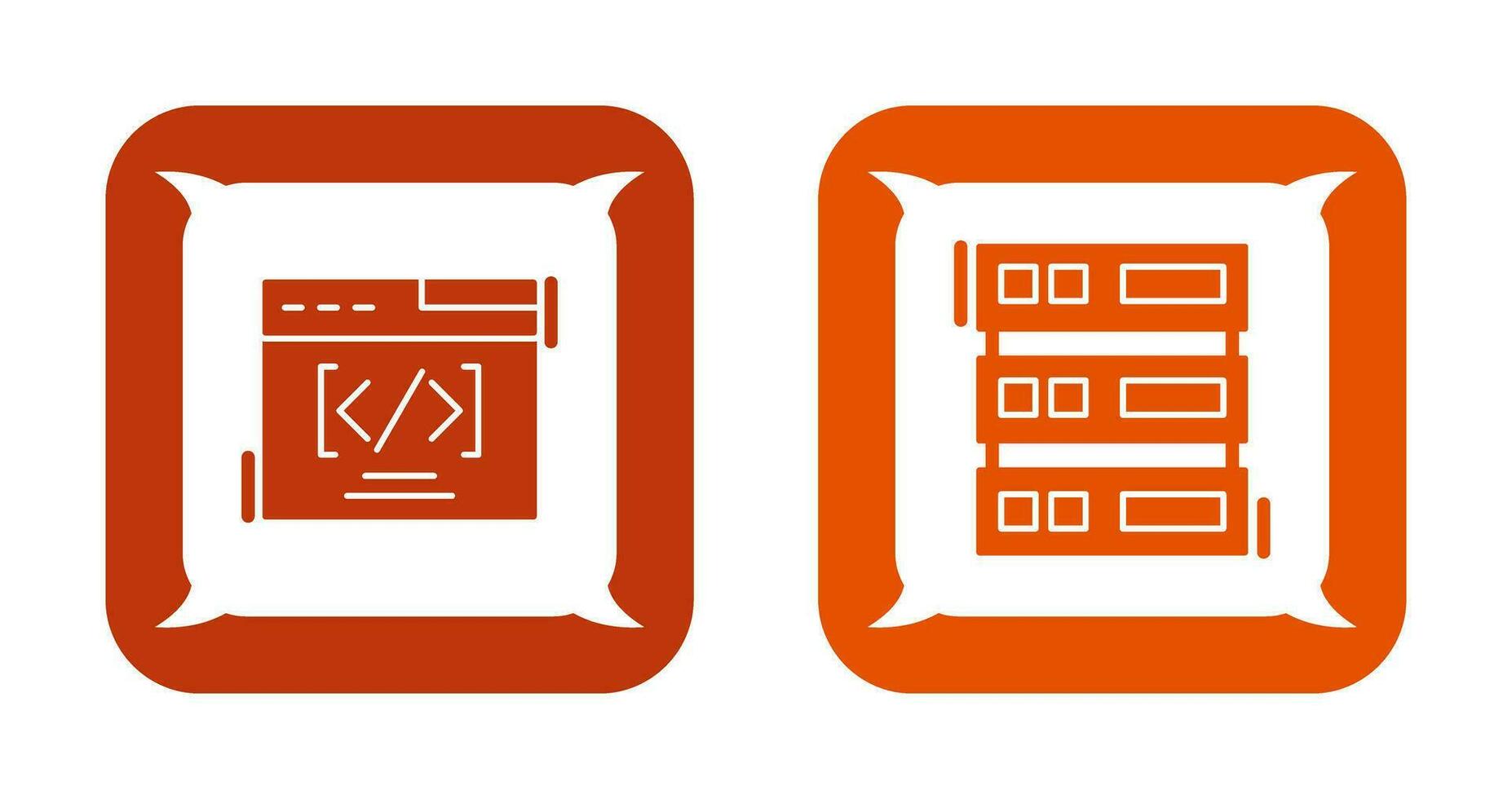 Web Coding ND Server Icon vector