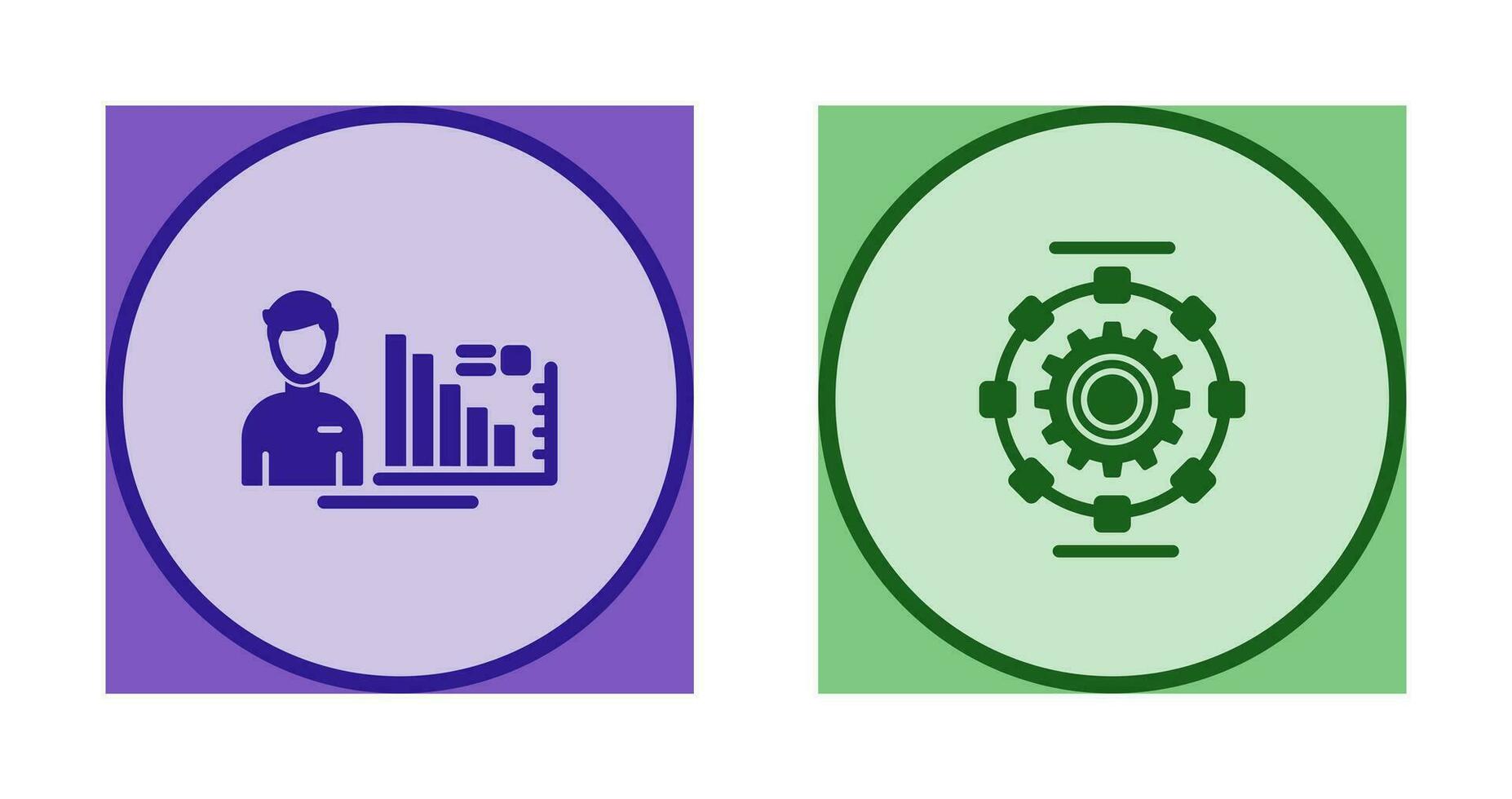 Consulting and Automated  Icon vector