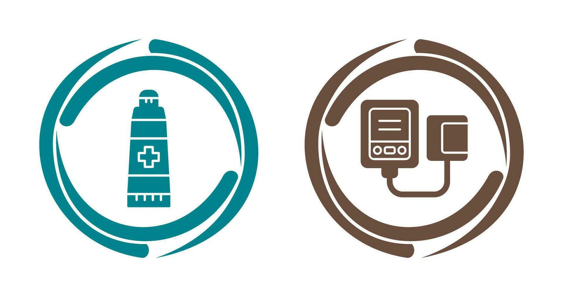 Ointment and Blood Icon vector
