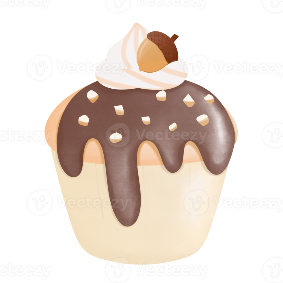sweet cupcakes in autumn png