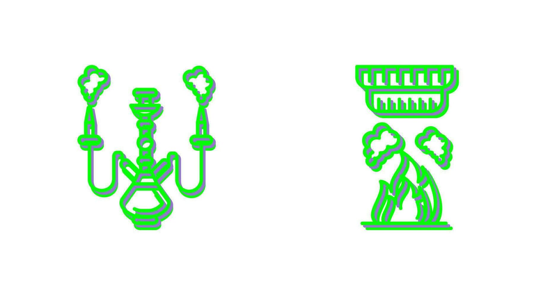 Shisha and Smoke Detector Icon vector