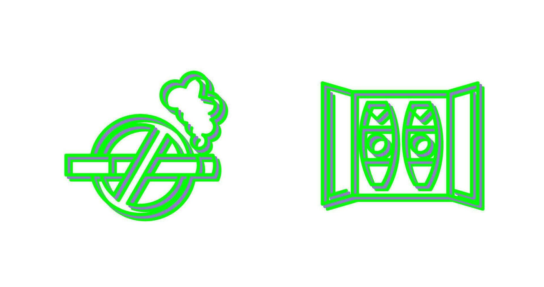 Cigar Box and No Tobacco Icon vector