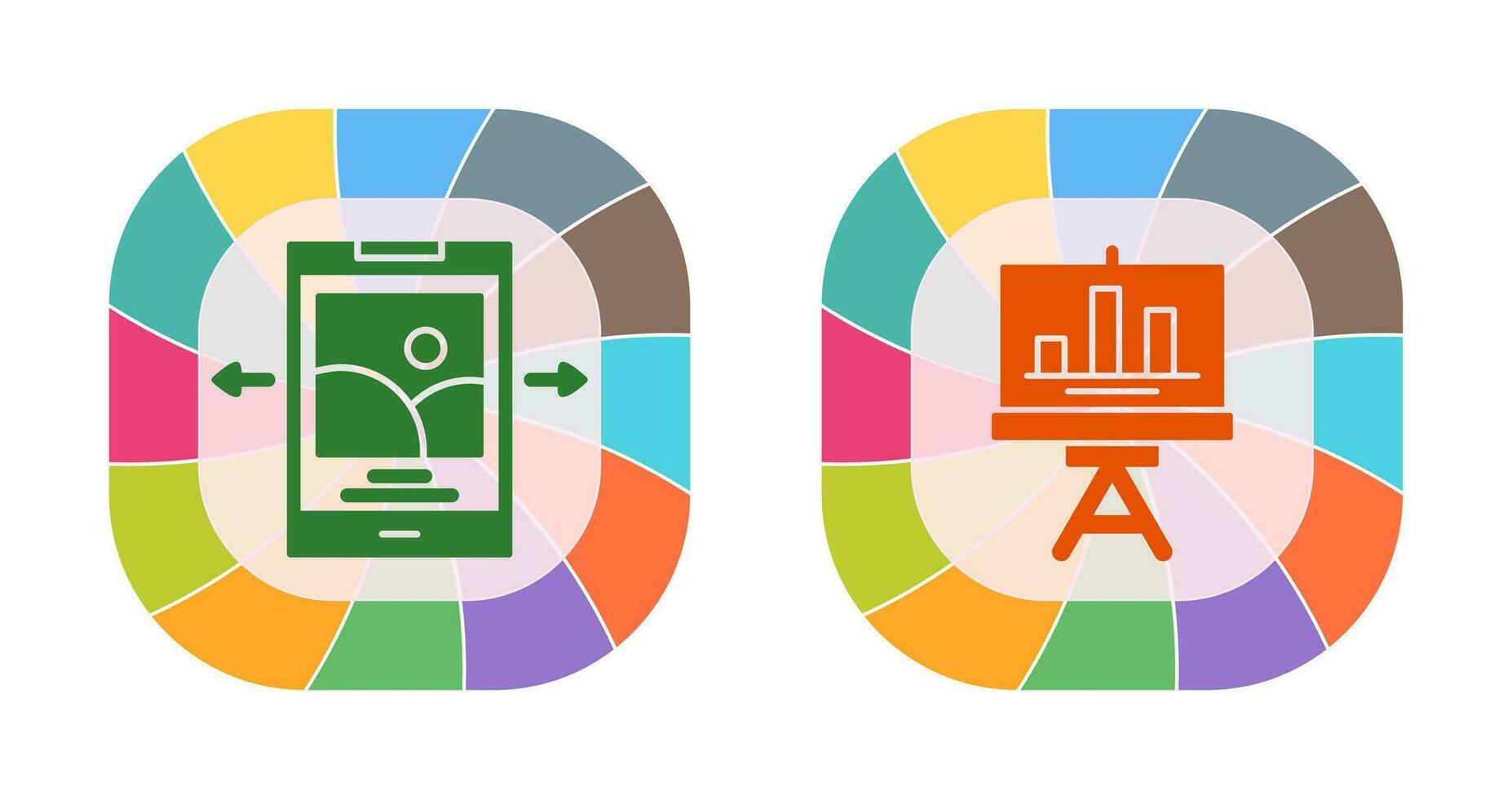 Swipe and Finance Icon vector