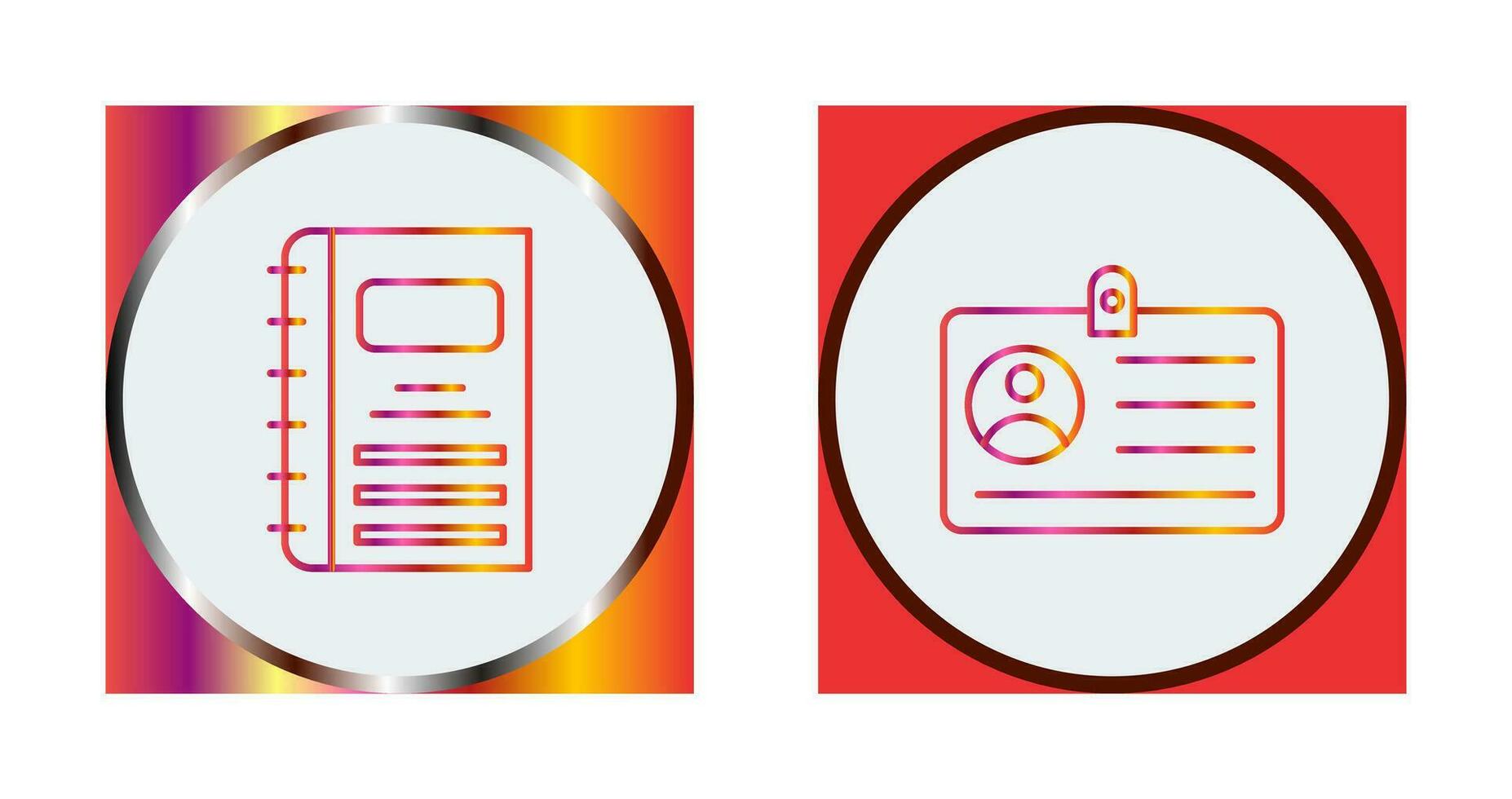 Notebook and CardSnack and Money Icon vector