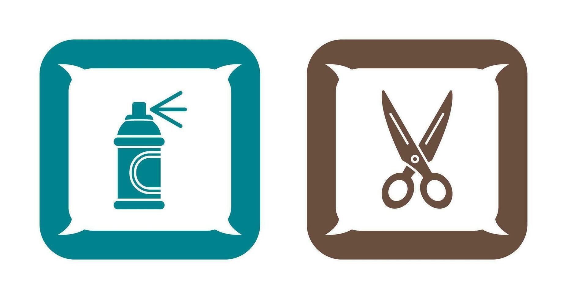 Spray and Scissors  Icon vector