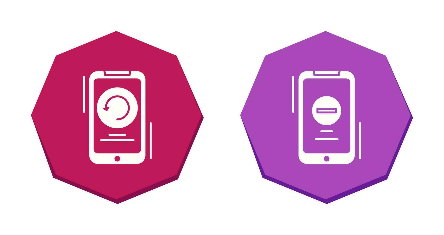 Restart and Remove Icon vector