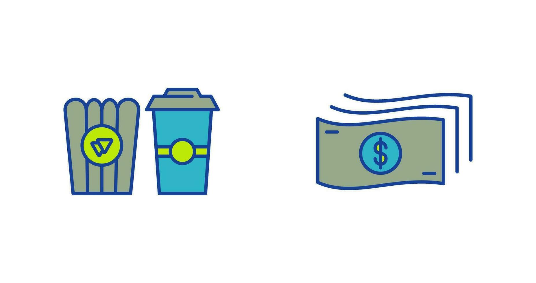 Snack and Graduation Icon vector