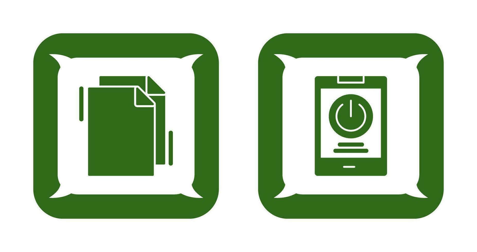 Copy and Power Icon vector