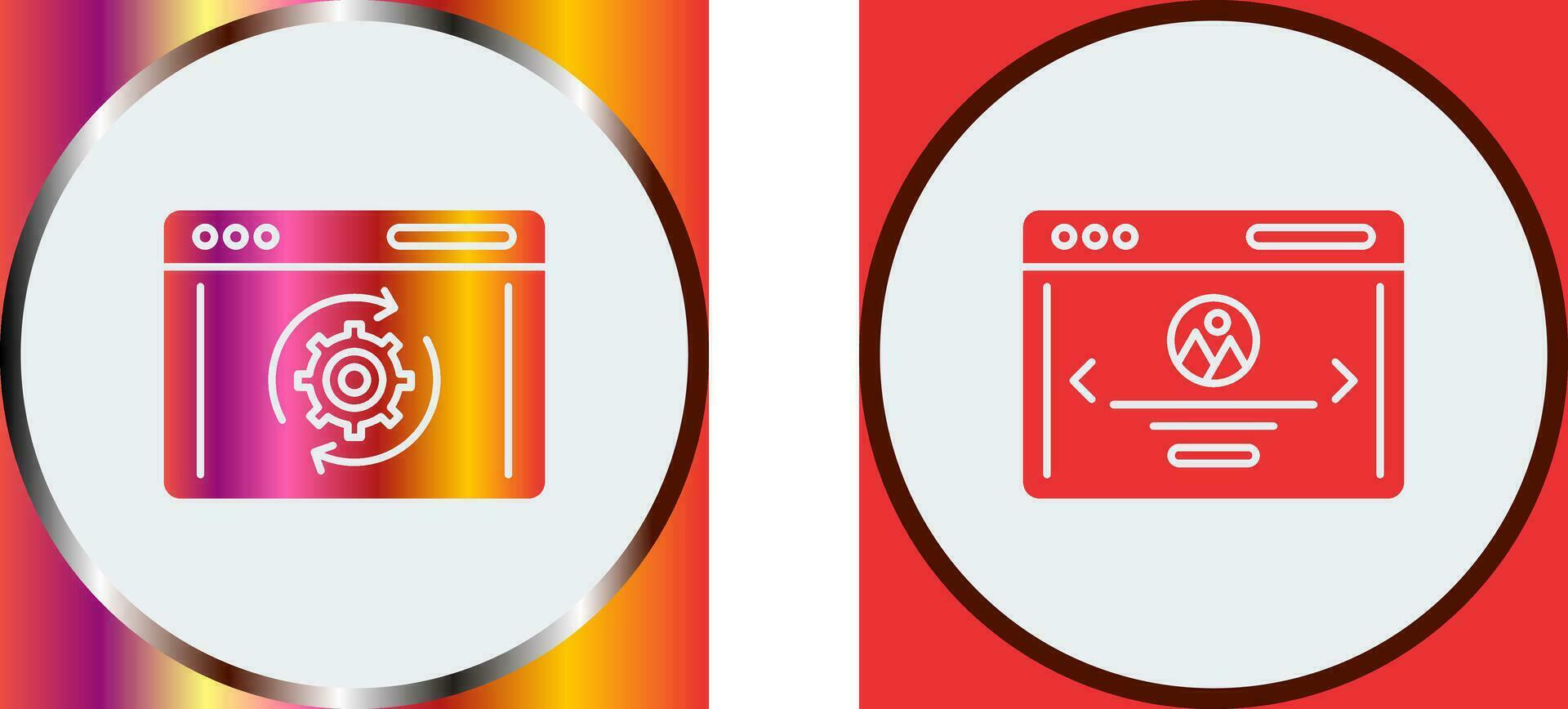Recovery and Web Page Icon vector