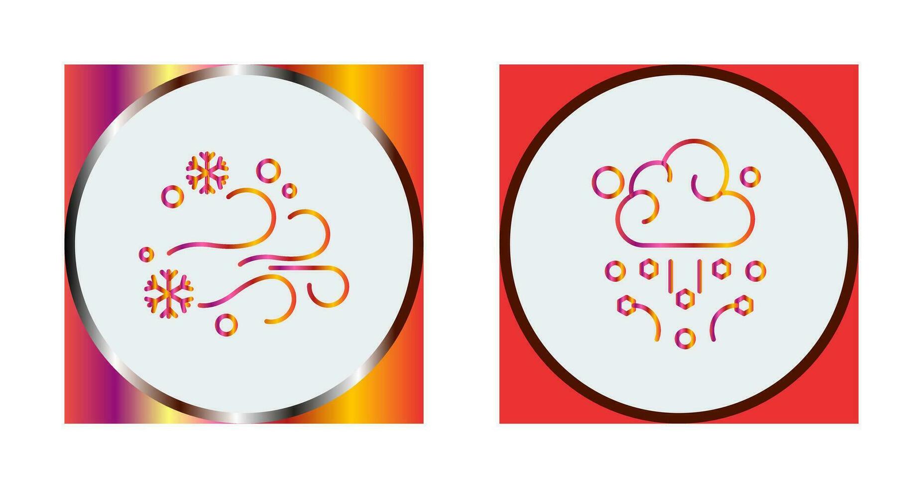 Blizzard and Hail Icon vector