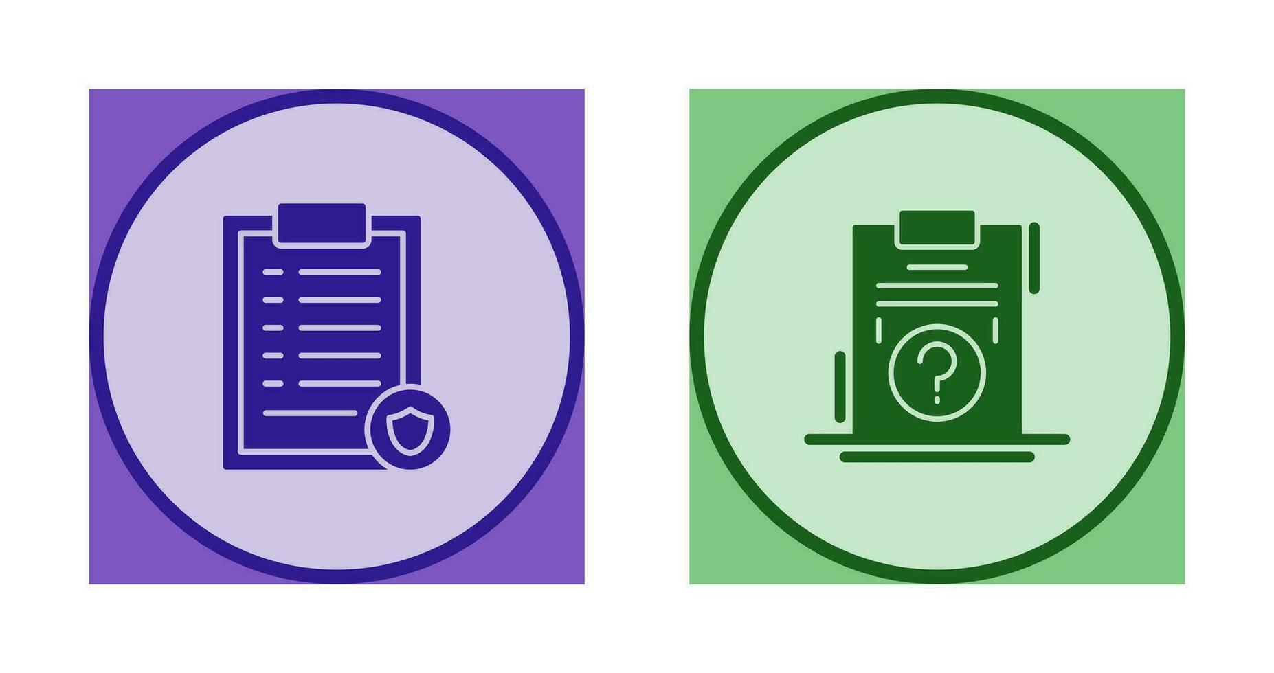 List Protection and Question Icon vector