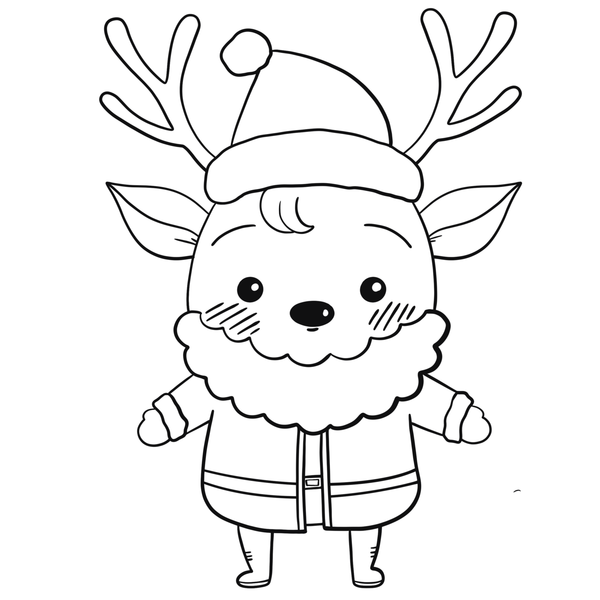 cute reindeer character 32887122 PNG