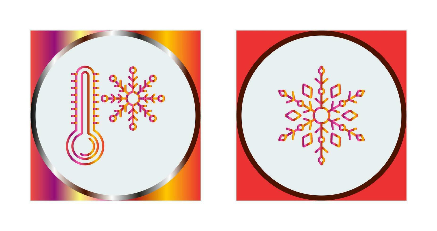 Snow Flake and Cold Icon vector