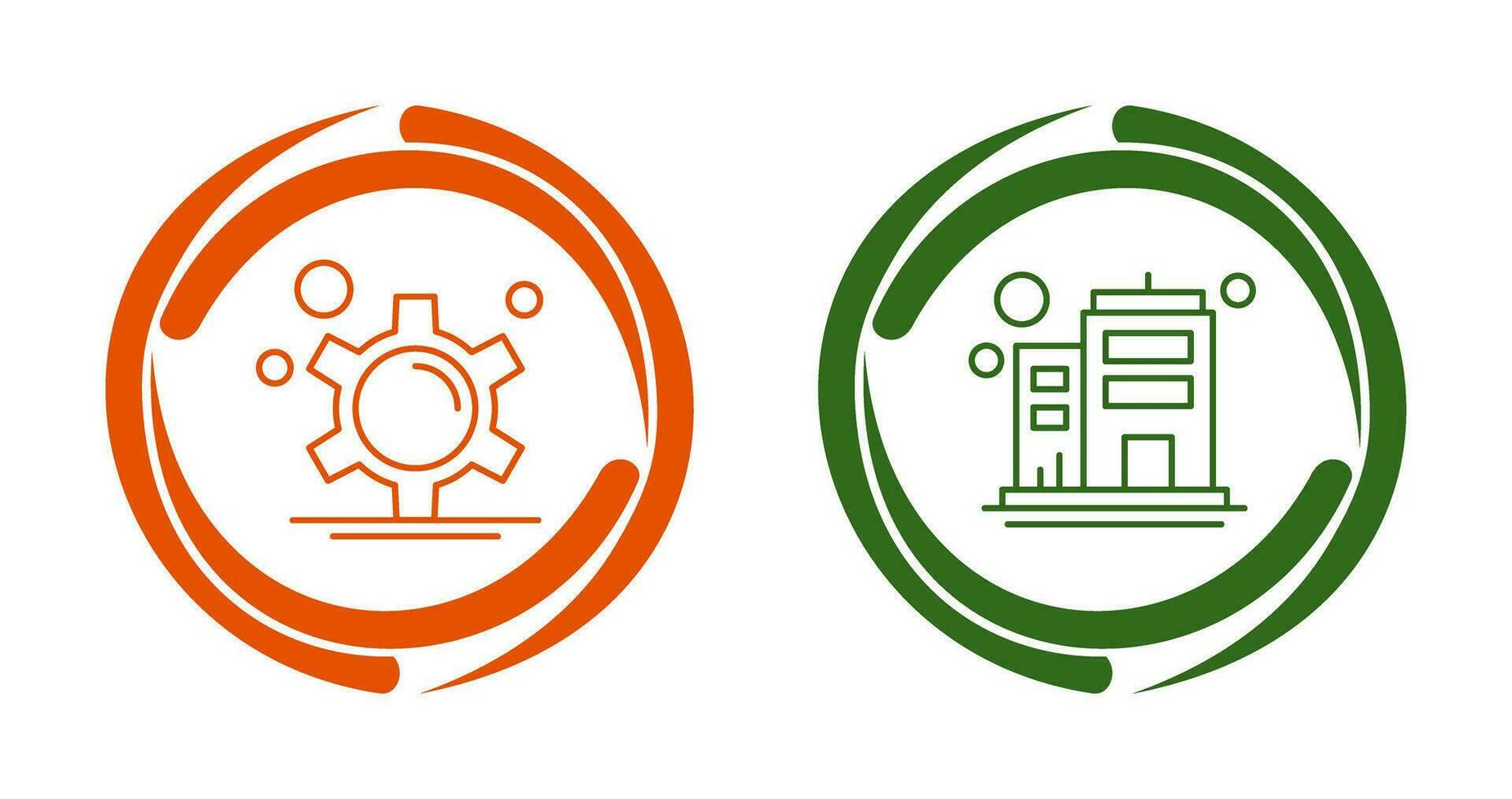 Gear and Company Icon vector