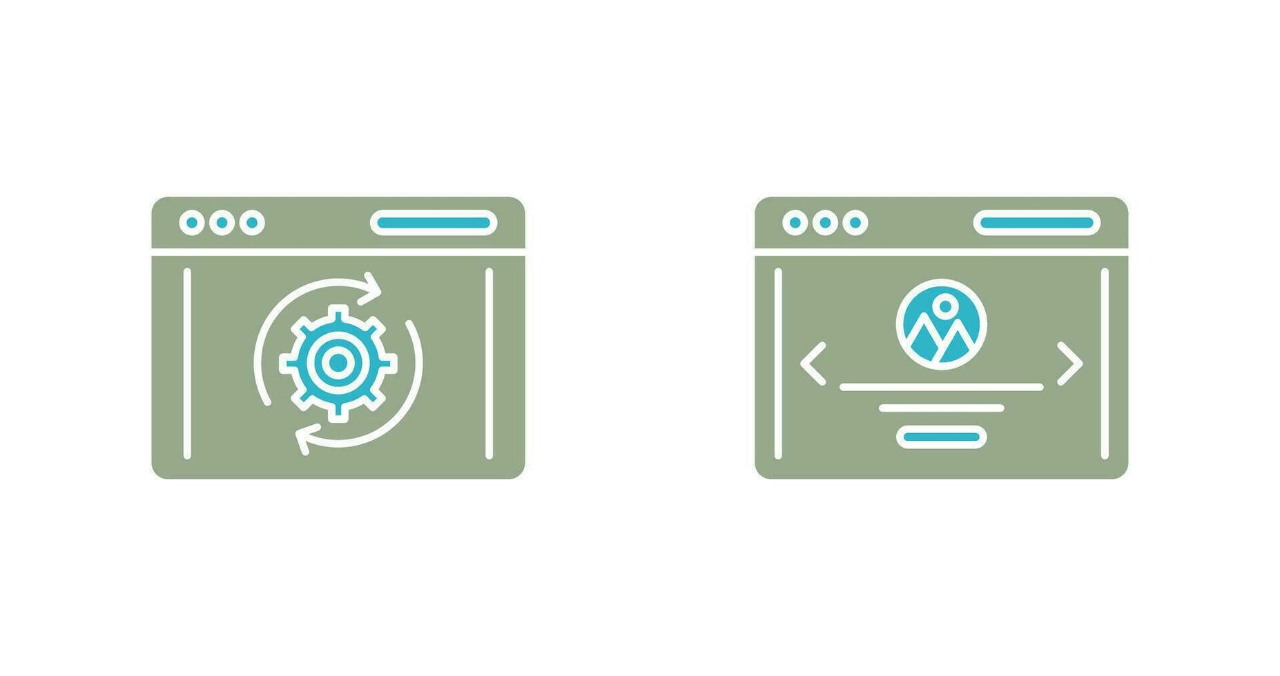 Recovery and Web Page Icon vector