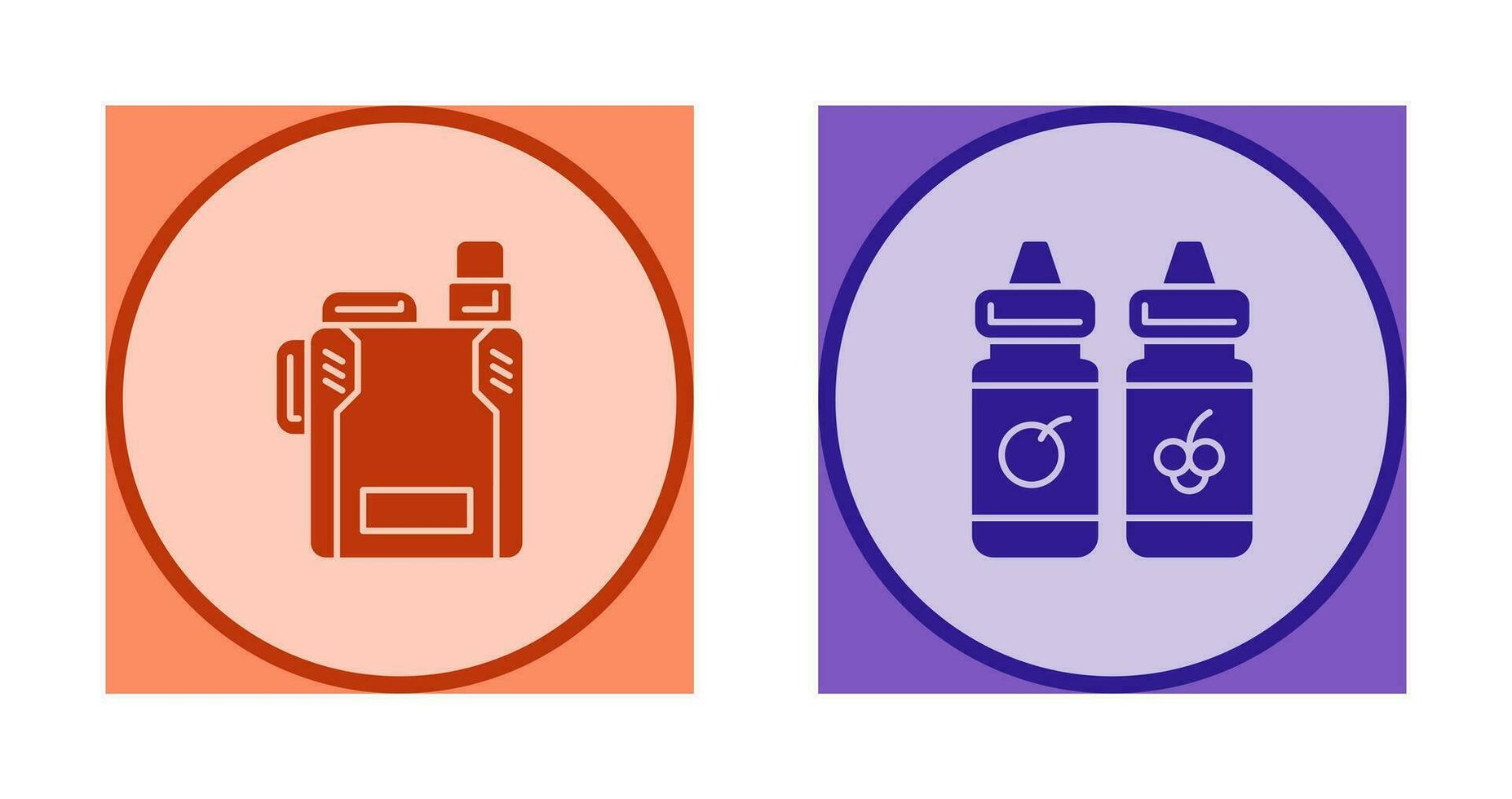 Vape and Vape Liquid Icon vector