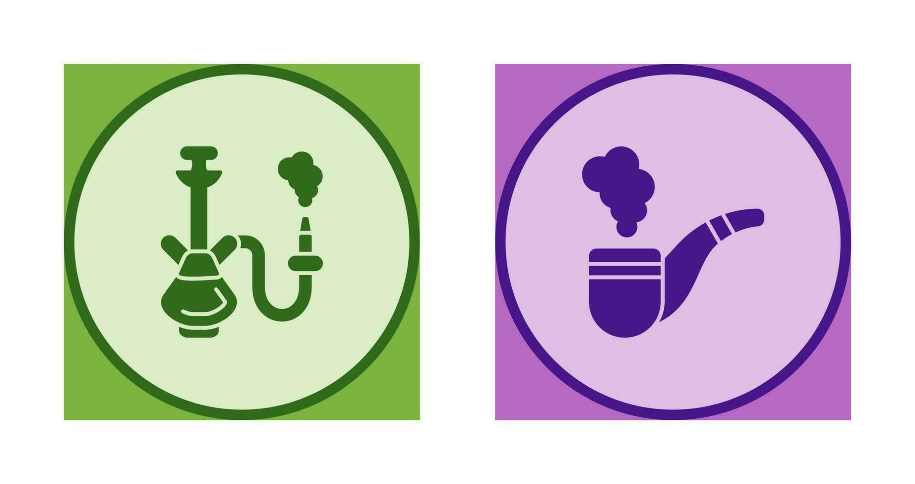 Hookah and Smoke Pipe Icon vector