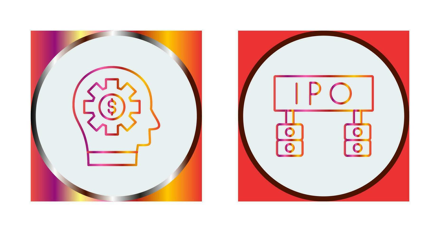 Thinking and Ipo Icon vector