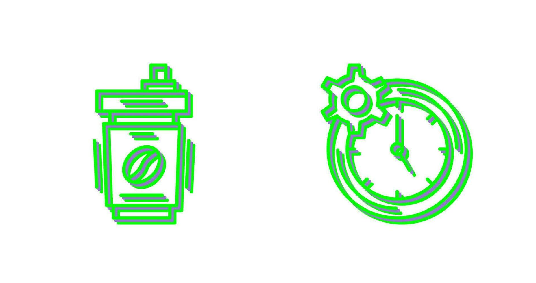 Coffee Cup and Productivity Icon vector