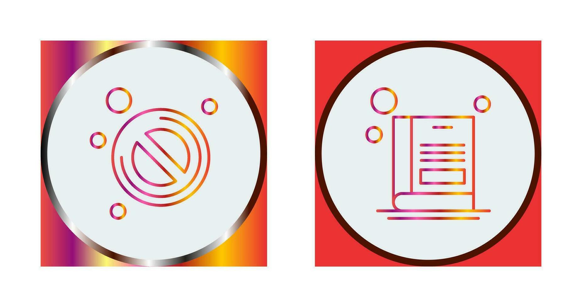 Forbidden and Book Icon vector