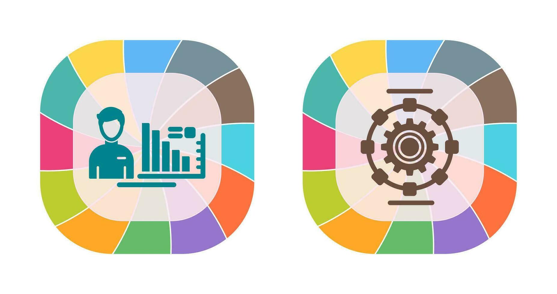 Consulting and Automated  Icon vector