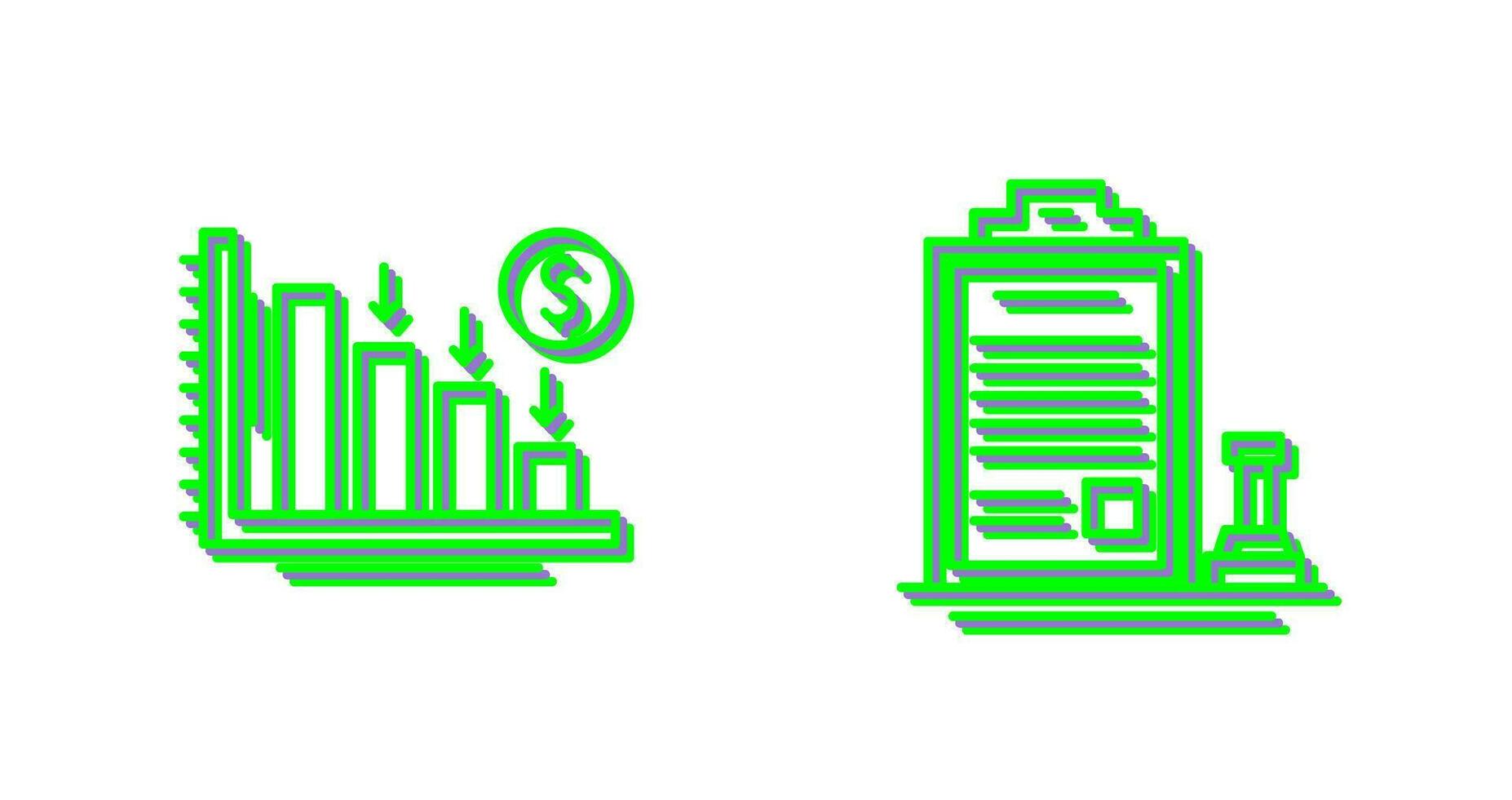 Loss and Stamp Icon vector