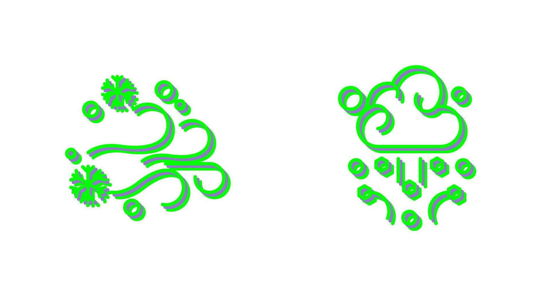 Blizzard and Hail Icon vector