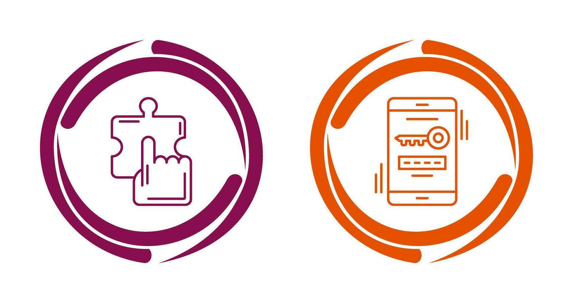 Quick Selection and One Time Password Icon vector