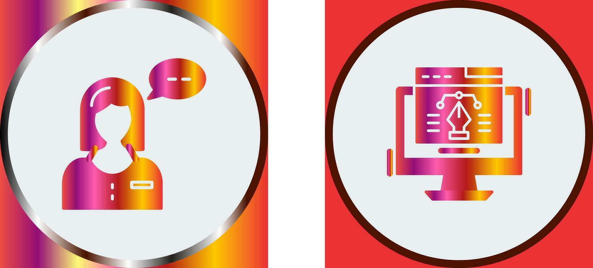 Consulting and Web Design Icon vector