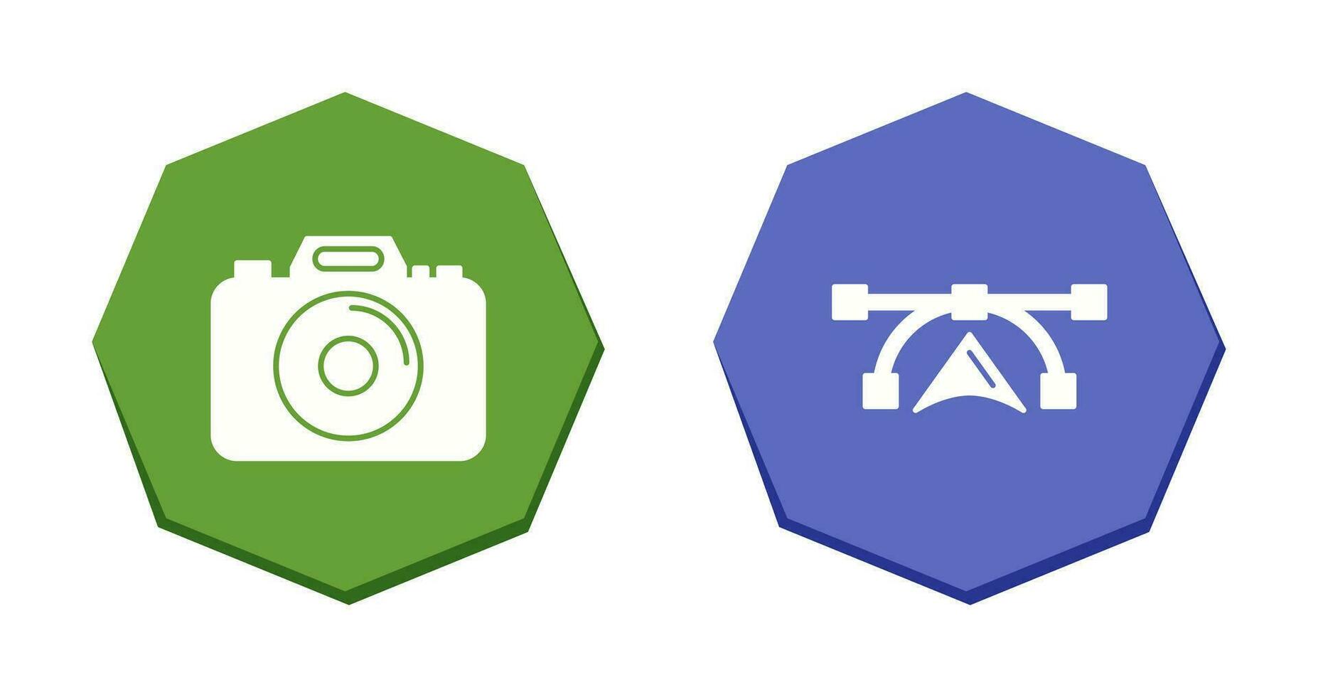 Camera and Vectors Icon