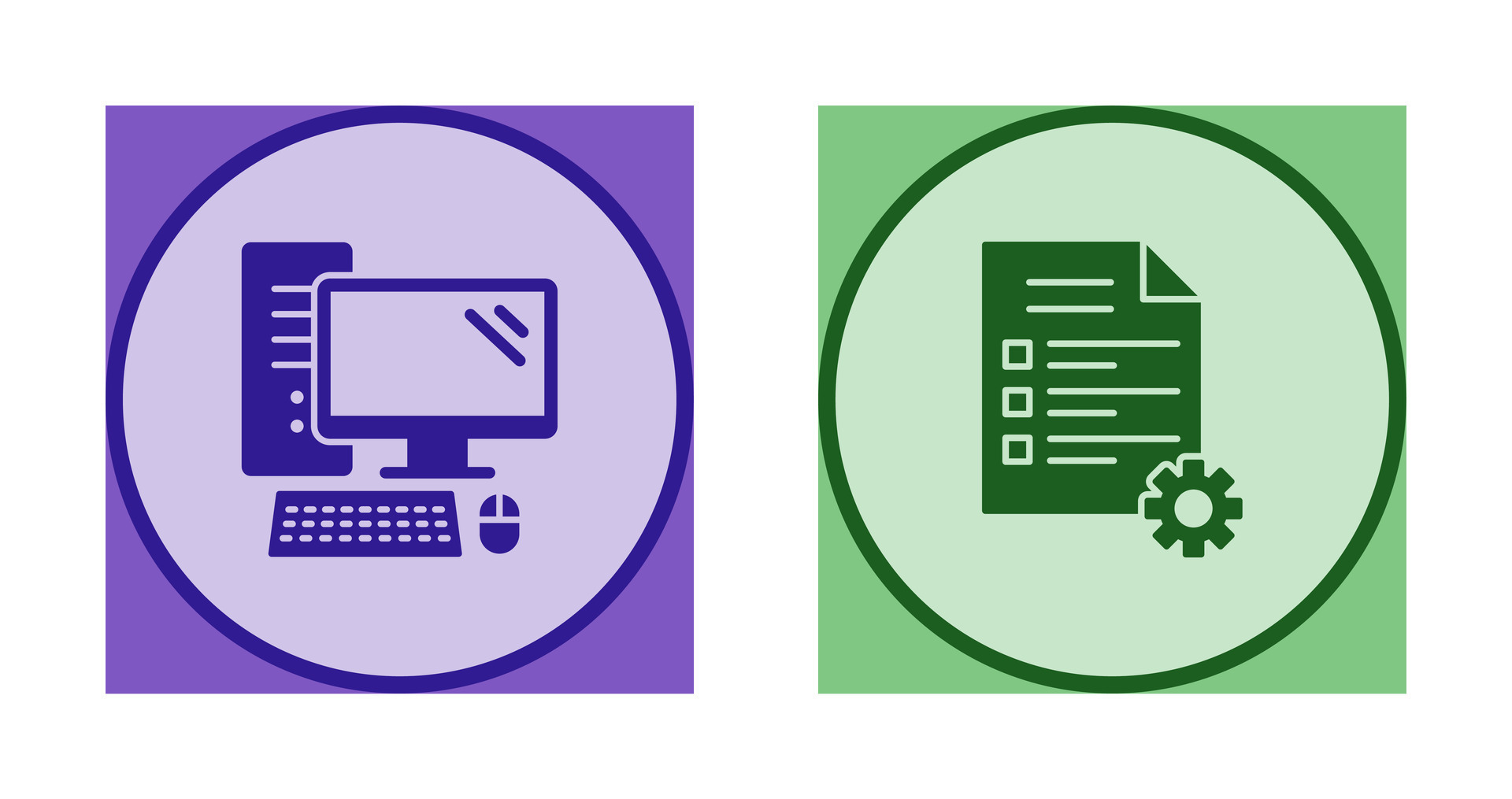 Computer and Test Icon 32888217 Vector Art at Vecteezy