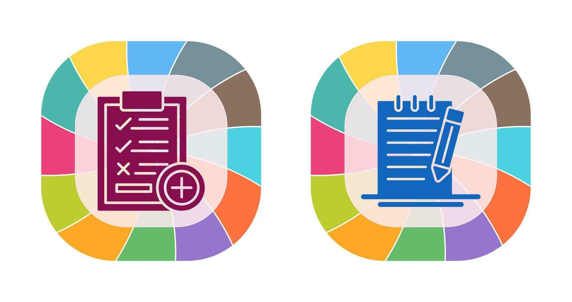 Medical Examination List and Check Up List Icon vector