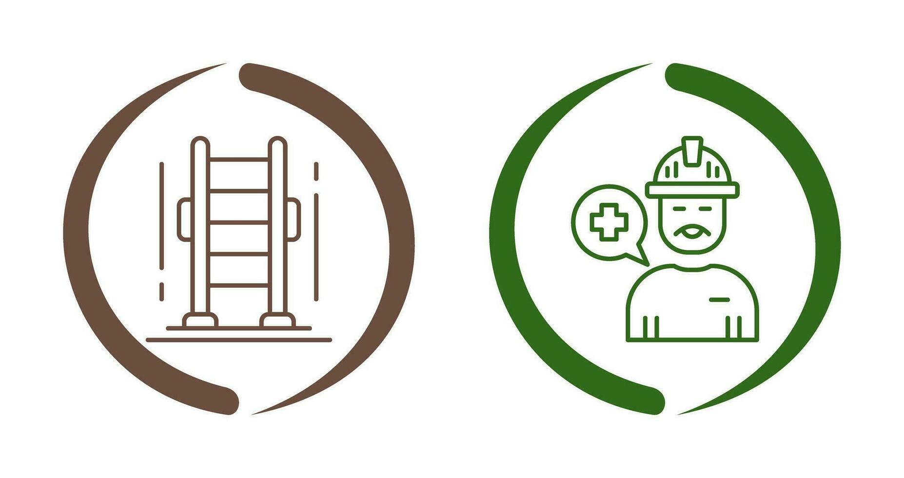 Ladder and Support Icon vector