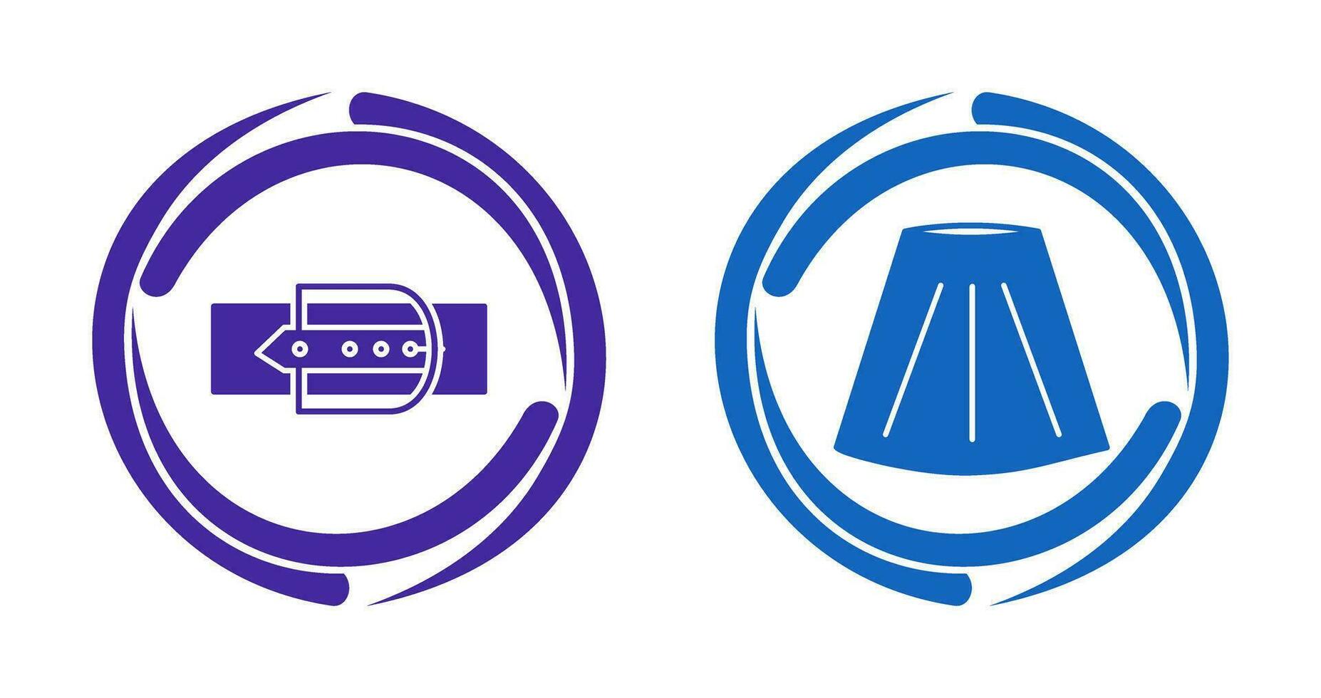 Skirt and Belt Icon vector