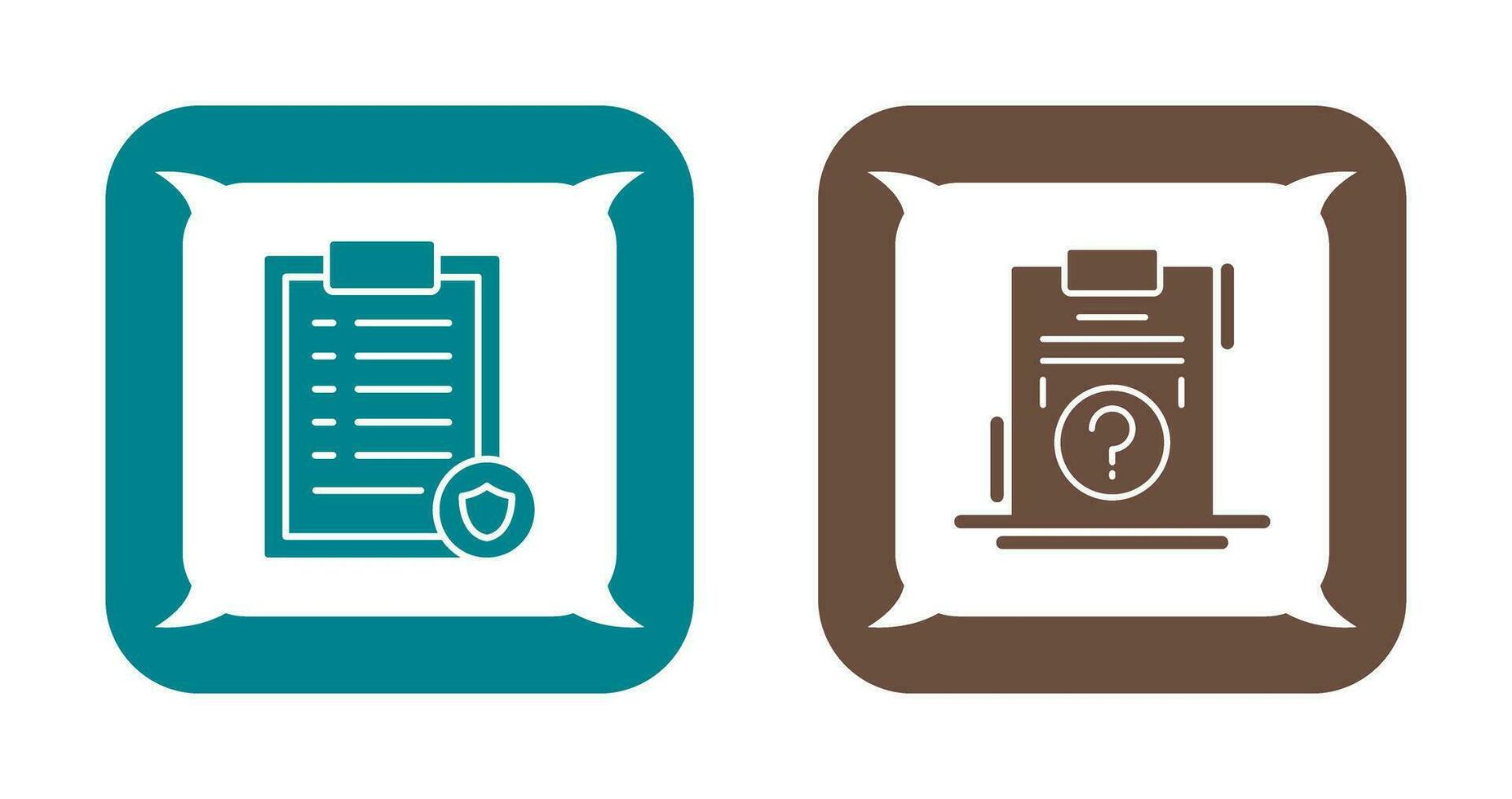 List Protection and Question Icon vector