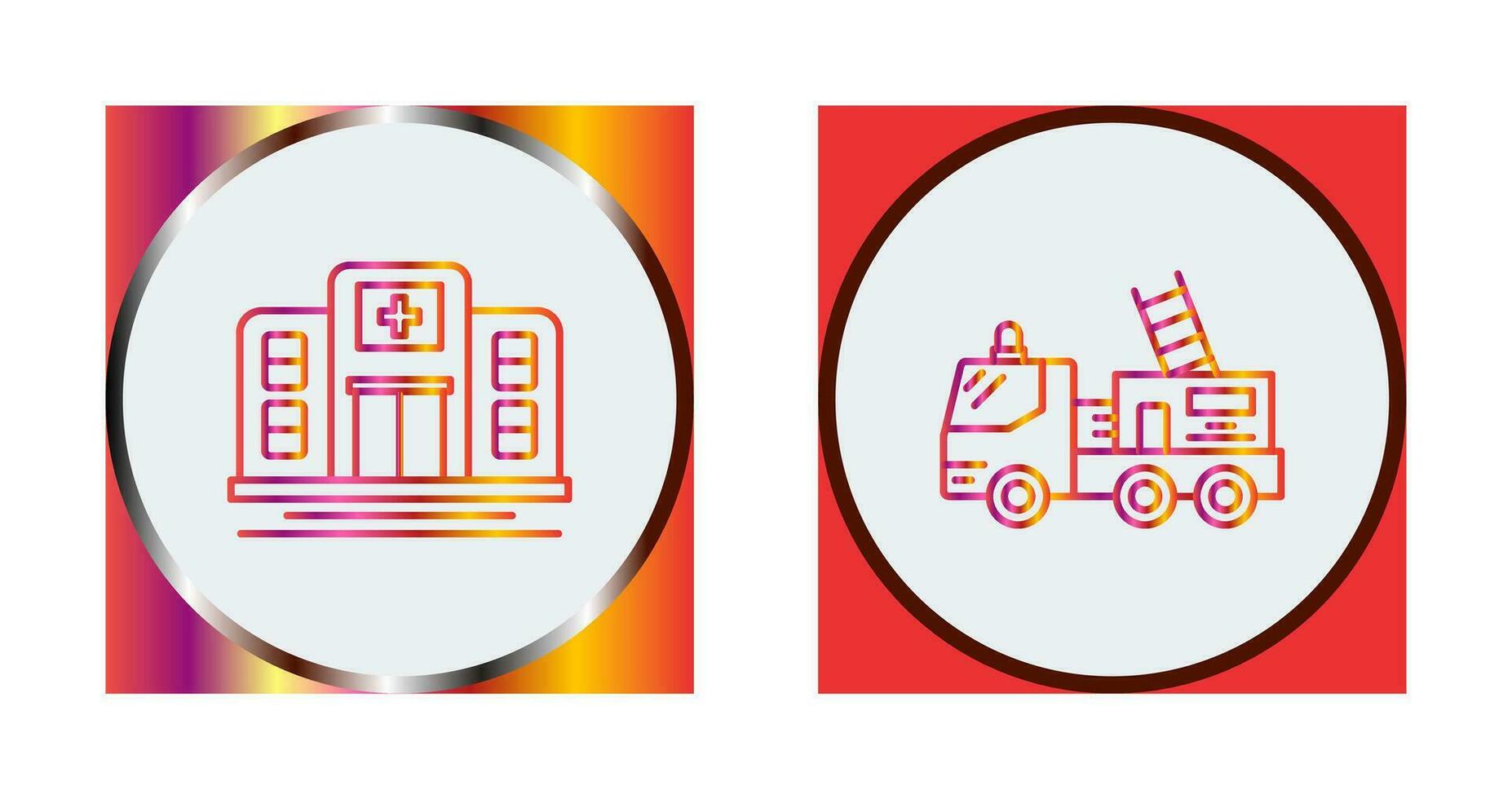 ssd y fuego camión icono vector