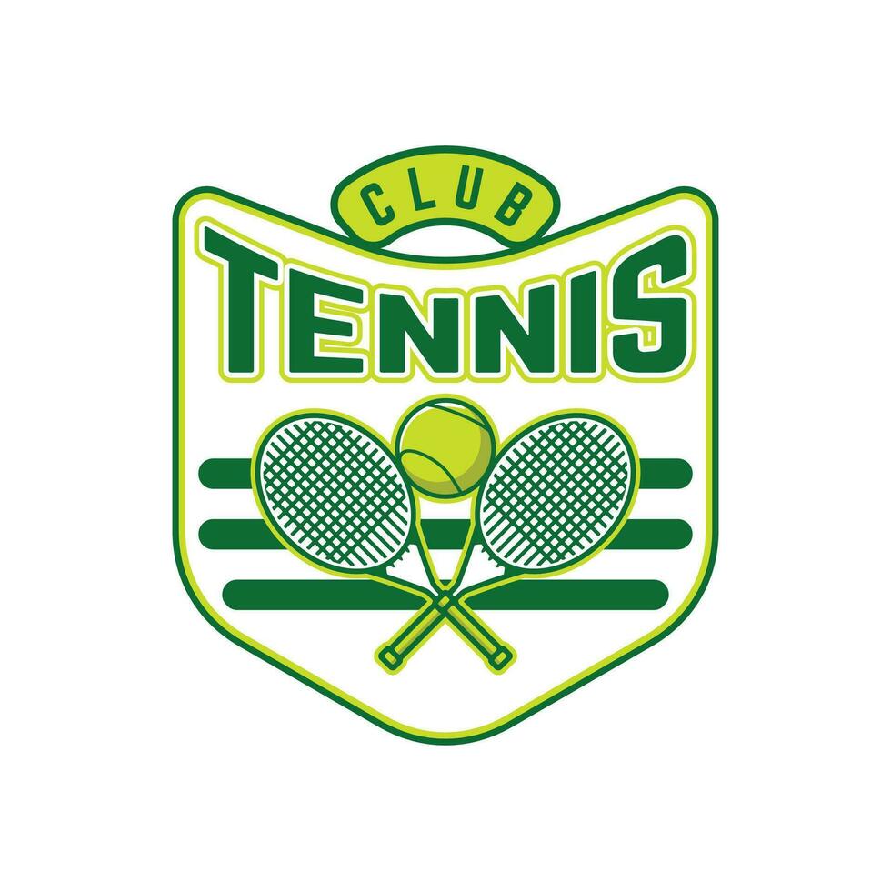 tenis logo tenis club Deportes Insignia modelo diseño vector