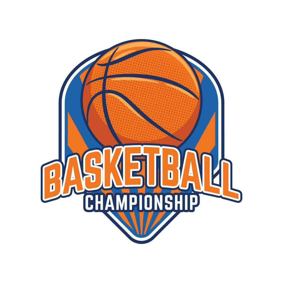 Basketball club logo. Basketball sport club emblem. Basketball team vector
