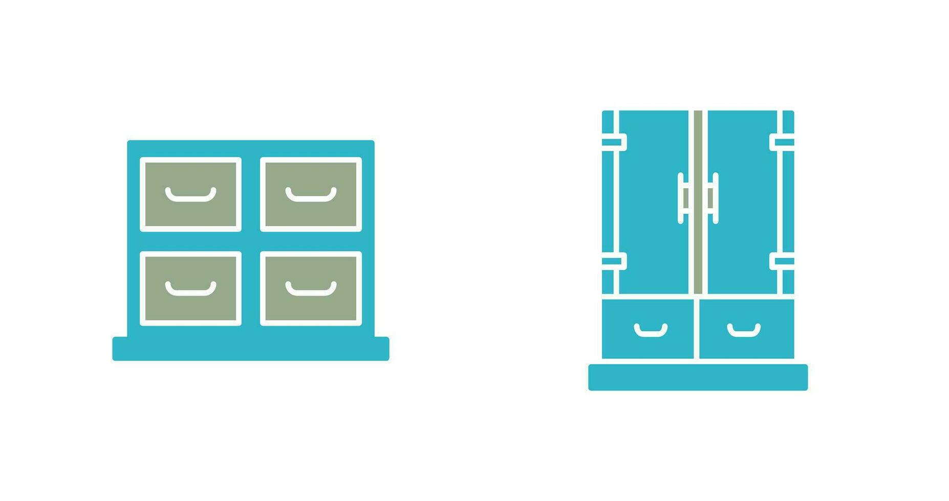 Cabinet and Business Icon vector